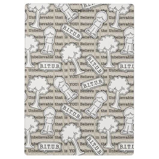 Wir vertrauen Gott Klemmbrett (Rückseite)