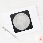 Wir vertrauen Gott Quadratischer Aufkleber (Umschlag)