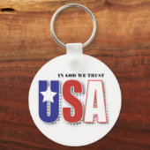Wir vertrauen Gott Schlüsselanhänger (Vorderseite)