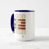 Wir vertrauen Gott Tasse (Vorderseite Links)