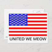 Wir vertrauen Katzen Postkarte (Vorne/Hinten)