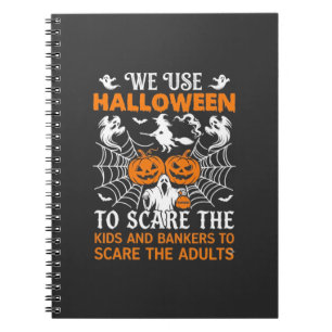 Wir verwenden Halloween Grusel Geist Kürbisse Hexe Notizblock