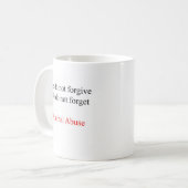Wir verzeihen nicht kaffeetasse (Vorderseite Links)