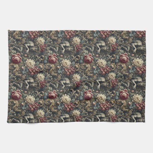 Wir von der Dekadenz befreien - gotisch Viktoriani Geschirrtuch (Horizontal)