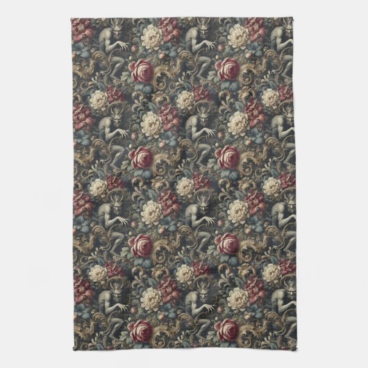 Wir von der Dekadenz befreien - gotisch Viktoriani Geschirrtuch (Vertikal)