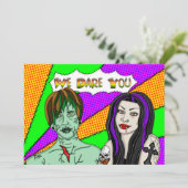 Wir wagen dich | Einladung von Halloween-Partys (Stehend Vorderseite)