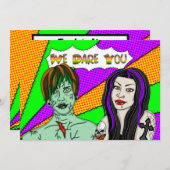 Wir wagen dich | Einladung von Halloween-Partys (Vorne/Hinten)