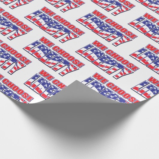 Wir wählen Freiheit Geschenkpapier (Ecke)