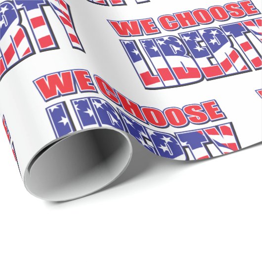 Wir wählen Freiheit Geschenkpapier (Rolleneckpunkt)