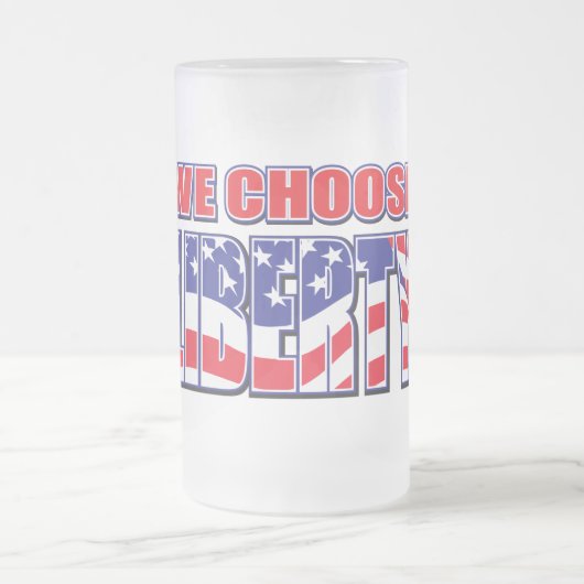 Wir wählen Freiheit Mattglas Bierglas (Mittel)