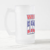 Wir wählen Freiheit Mattglas Bierglas (Links)