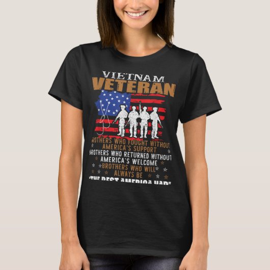 Wir waren das beste Amerika, das Vietnam Veteran B T-Shirt (Vorderseite)