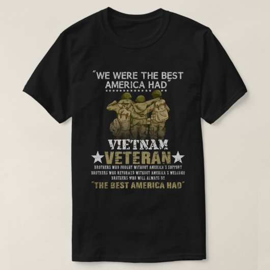 Wir waren das beste Amerika, das Vietnam-Veteranen T-Shirt (Design vorne)