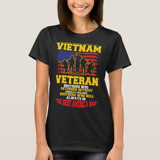 Wir waren das beste Amerika, das Vietnam-Veteranen T-Shirt (Vorderseite)