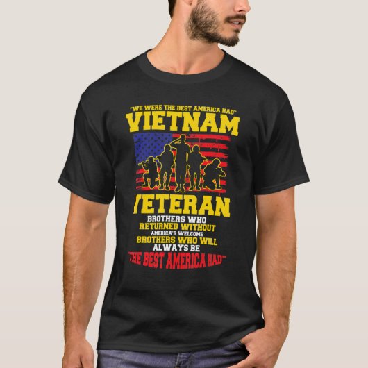 Wir waren das beste Amerika, das Vietnam-Veteranen T-Shirt (Vorderseite)