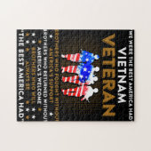 Wir waren das beste Amerika mit Vietnam Veteran TS Puzzle (Horizontal)