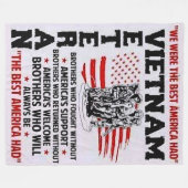 WIR WAREN DIE BESTEN AMERIKA FLEECEDECKE (Vorderseite (Horizontal))