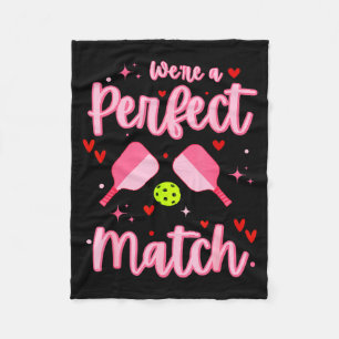 Wir waren ein perfektes Paar, lustige Pickleball V Fleecedecke
