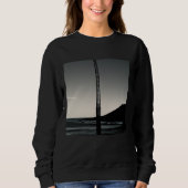 Wir waren hier Frauen schwarzes Sweatshirt (Vorderseite)
