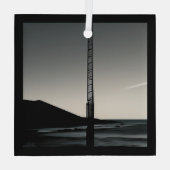 Wir waren hier, Glasquadrat Ornament Aus Glas (Rückseite)