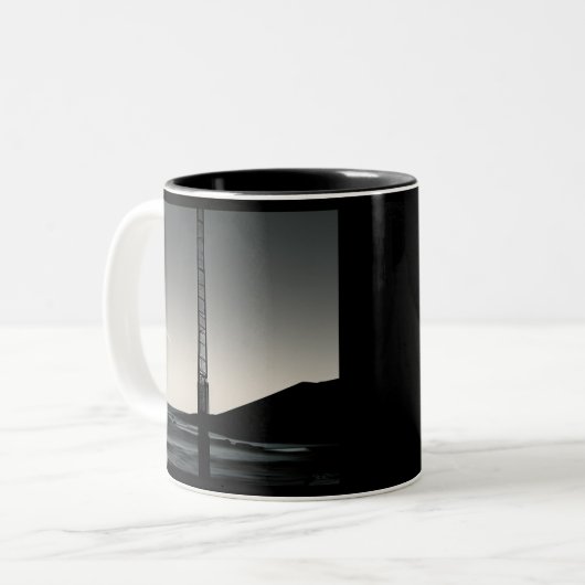 Wir waren hier, hier zwei Töne Tasse (Vorderseite Links)