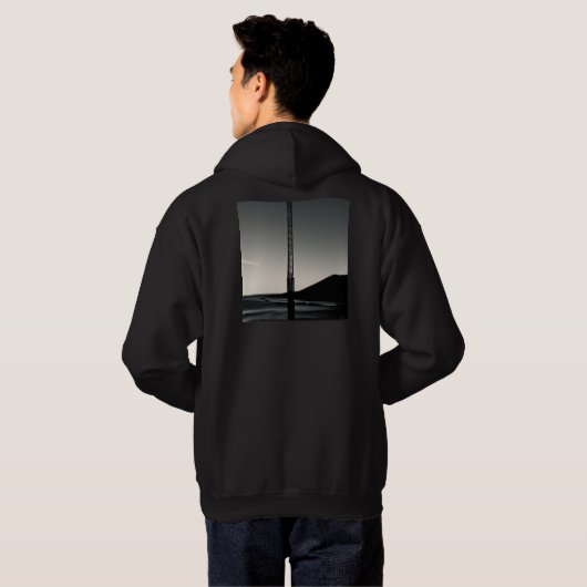 Wir waren hier Männer, die schwarz gekleidetes Swe Hoodie (Schwarz voll)