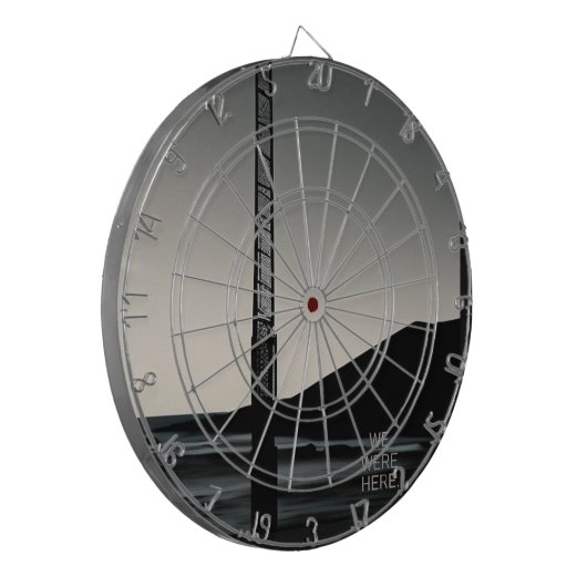 Wir waren hier Tafel Dartscheibe (Vorderseite Links)