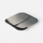 Wir waren hier Teller aus viereckigem Papier (Gewinkelt)