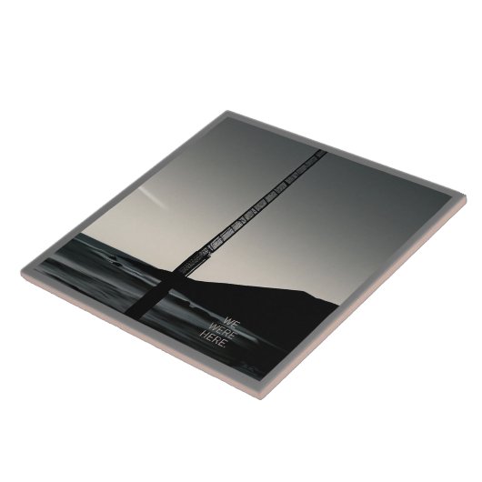 Wir waren hier Text große Keramik Fliesen (Seite)