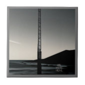 Wir waren hier Text kleine Keramik Fliesen (Vorderseite)