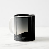 Wir waren hier Titel schwarz zwei Töne Tasse (Vorderseite Links)
