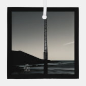 Wir waren hier, um Glas quadratische Ornamente zu  (Rückseite)