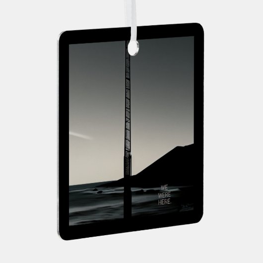 Wir waren hier und nennen Metallquadrat Ornament Aus Metall (Vorderseite Rechts)