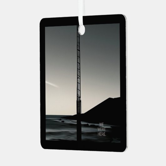 Wir waren hier und nennen Metallquadrat Ornament Aus Metall (Vorderseite links)