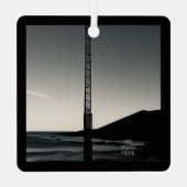 Wir waren hier und nennen Metallquadrat Ornament Aus Metall (Rückseite)