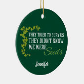 Wir waren Mit Monogramm Zitate mit Inspiration Keramik Ornament (Rechts)