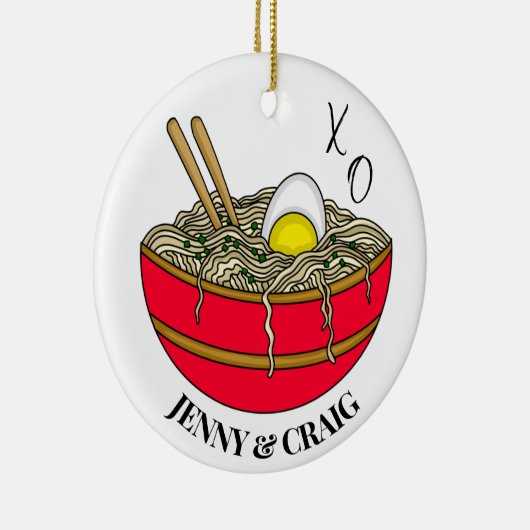 Wir waren Ramen | Funny Christmas Puff Keramik Ornament (Rechts)