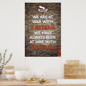Wir waren schon immer im Krieg mit Ästasien Poster (Küche)