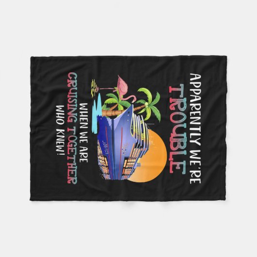 Wir waren schwer, wenn wir Toger Flamingo Cruze Fleecedecke (Vorderseite (Horizontal))