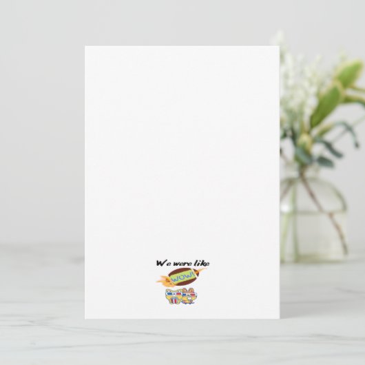 Wir waren wie WOW Einladung (Stehend Vorderseite)