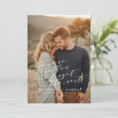 Wir waren zusammen Save the Date Card (Stehend Vorderseite)