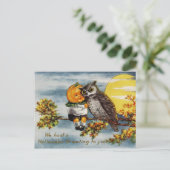 Wir warfen ein Halloween-Gruß an dich Postkarte (Stehend Vorderseite)