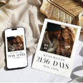 Wir warten | Modernes Foto Save the Date