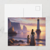 Wir warten postkarte (Vorne/Hinten)