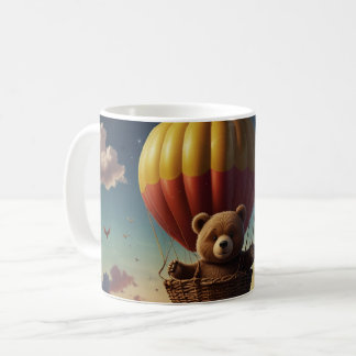 Wir warten schon! Braun-Baby-Duschbär Kaffeetasse