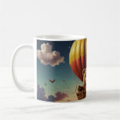 Wir warten schon! Braun-Baby-Duschbär Kaffeetasse (Links)