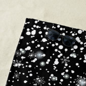 Wir Wartete für Santa Ho! Ho! Ho! Winterurlaub Strandtuch (Beispiel)