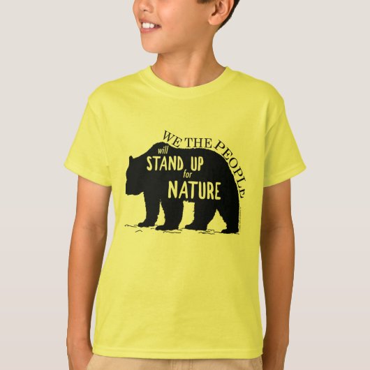 Wir, welche die Leute oben für Natur - Bär stehen T-Shirt (Vorderseite)