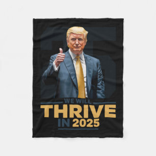 Wir werden 2025 gedeihen! fleecedecke
