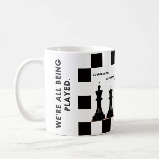 Wir werden alle gespielt kaffeetasse (Links)